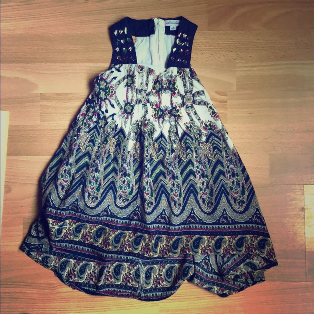 ⭐️Bundle 3/$15⭐️EUC Bohemian jeweled dress